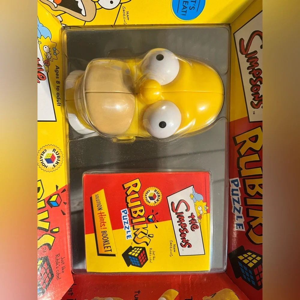 Simpsons Rubik's Puzzle Homer's Head Game Sealed Box